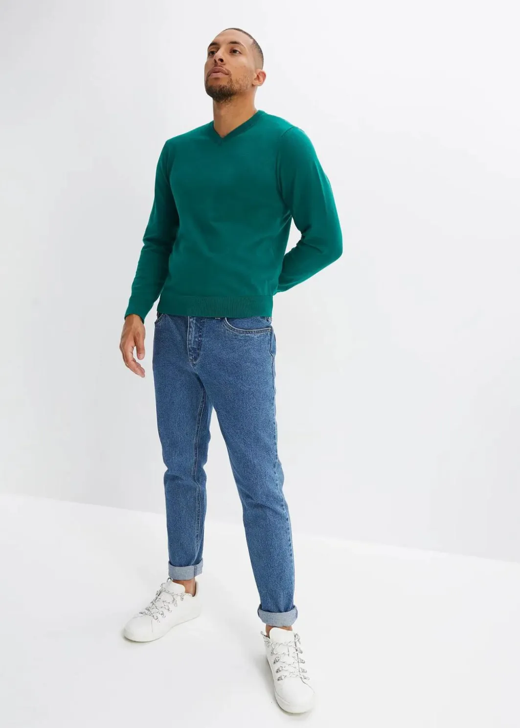 Clearance Feinstrickpullover aus weichem Baumwollmix Herren Pullover & Strickjacken|Basics