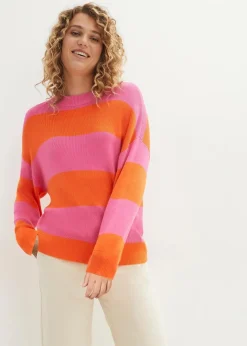 Online Feinstrickpullover mit Blockstreifen Damen Bekleidung·Umstandsmode|Strickmode