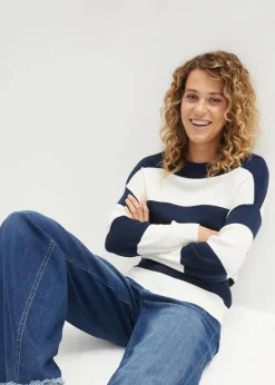 Online Feinstrickpullover mit Blockstreifen Damen Pullover & Strickjacken|Bekleidung·Jeans