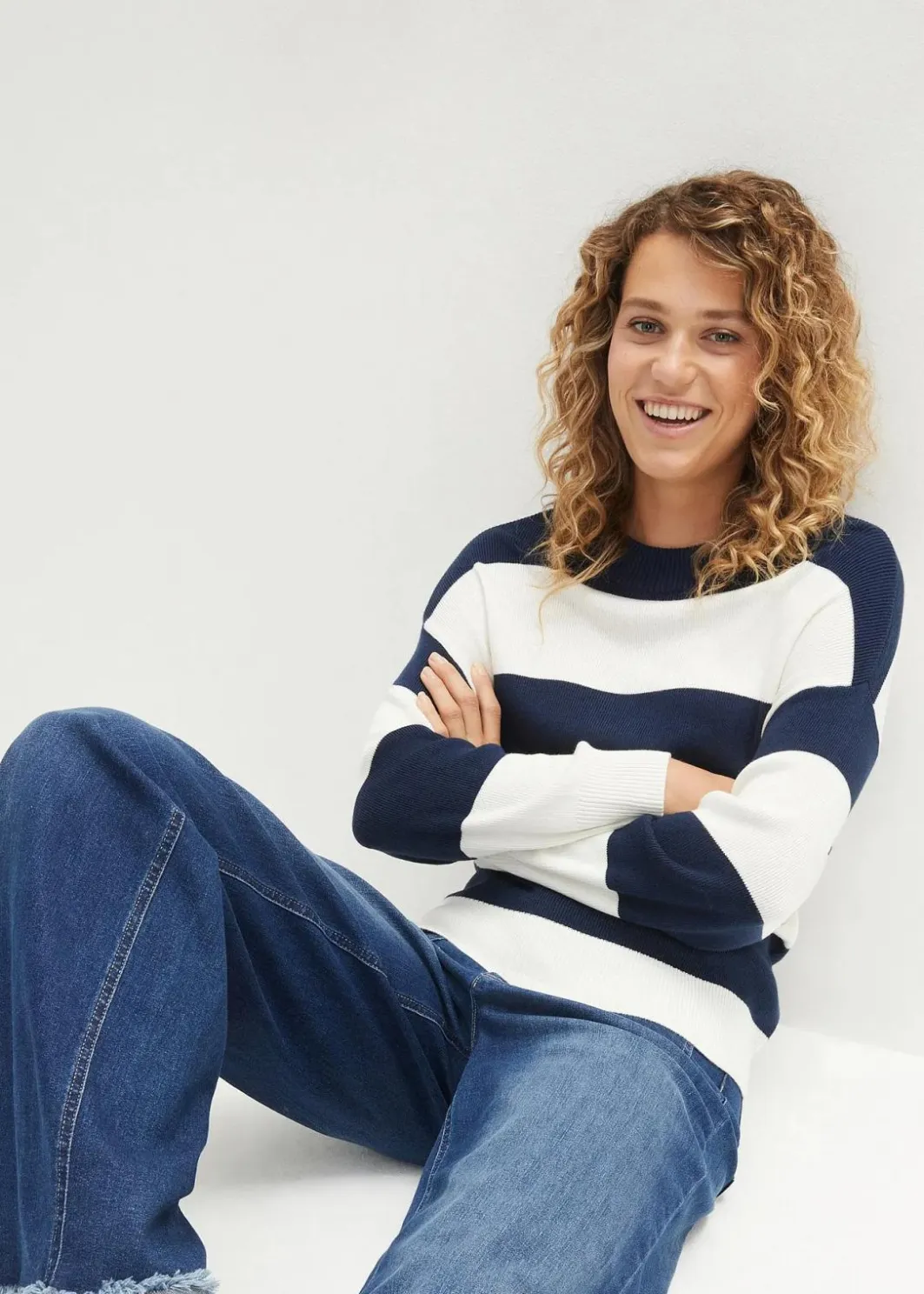 Online Feinstrickpullover mit Blockstreifen Damen Pullover & Strickjacken|Bekleidung·Jeans