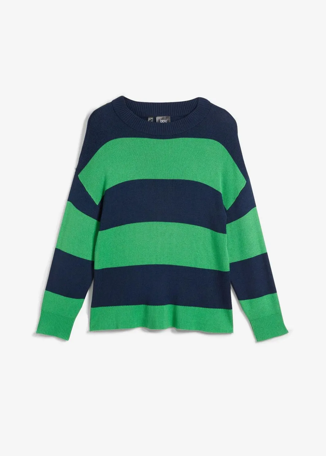 Damen bonprix Pullover & Strickjacken|Bekleidung·Jeans|Feinstrickpullover mit Blockstreifen