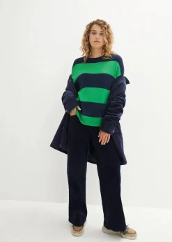 Damen bonprix Pullover & Strickjacken|Bekleidung·Jeans|Feinstrickpullover mit Blockstreifen