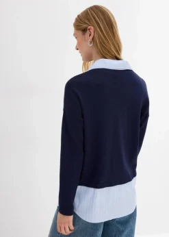 Hot Feinstrickpullover mit Bluseneinsatz Damen Bekleidung·Umstandsmode|Bekleidung·Jeans