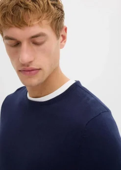 Herren bonprix Große Größen|Basics|Feinstrickpullover mit edler Merinowolle
