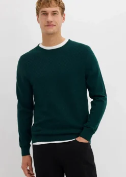 Herren bonprix Große Größen|Pullover & Strickjacken|Feinstrickpullover mit edler Merinowolle