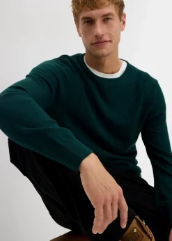 Herren bonprix Große Größen|Pullover & Strickjacken|Feinstrickpullover mit edler Merinowolle