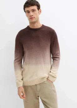 Discount Feinstrickpullover mit Farbverlauf Herren Pullover & Strickjacken|Große Größen