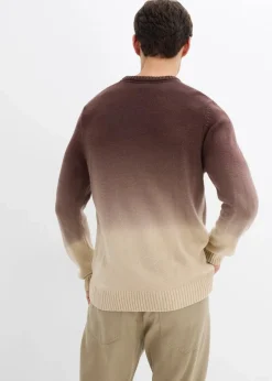Discount Feinstrickpullover mit Farbverlauf Herren Pullover & Strickjacken|Große Größen
