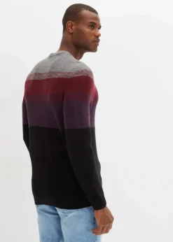 Sale Feinstrickpullover mit Farbverlauf Herren Große Größen|Pullover & Strickjacken