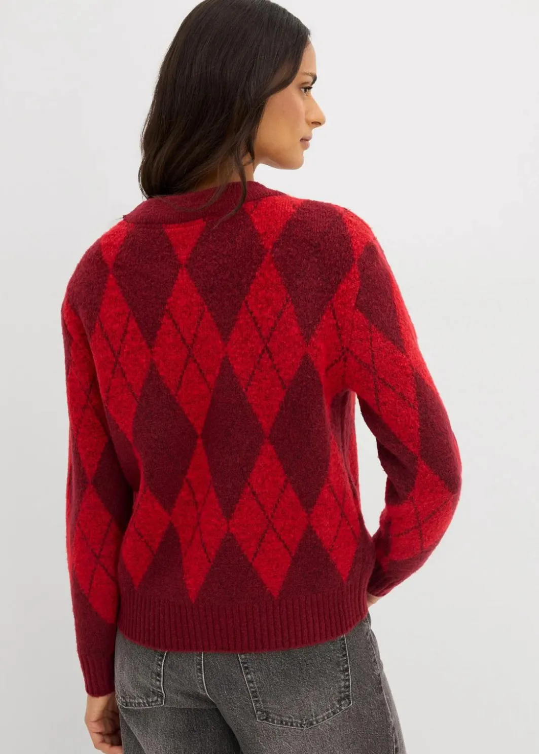 Online Feinstrickpullover mit Karomuster Damen Bekleidung·Umstandsmode|Bekleidung·Jeans