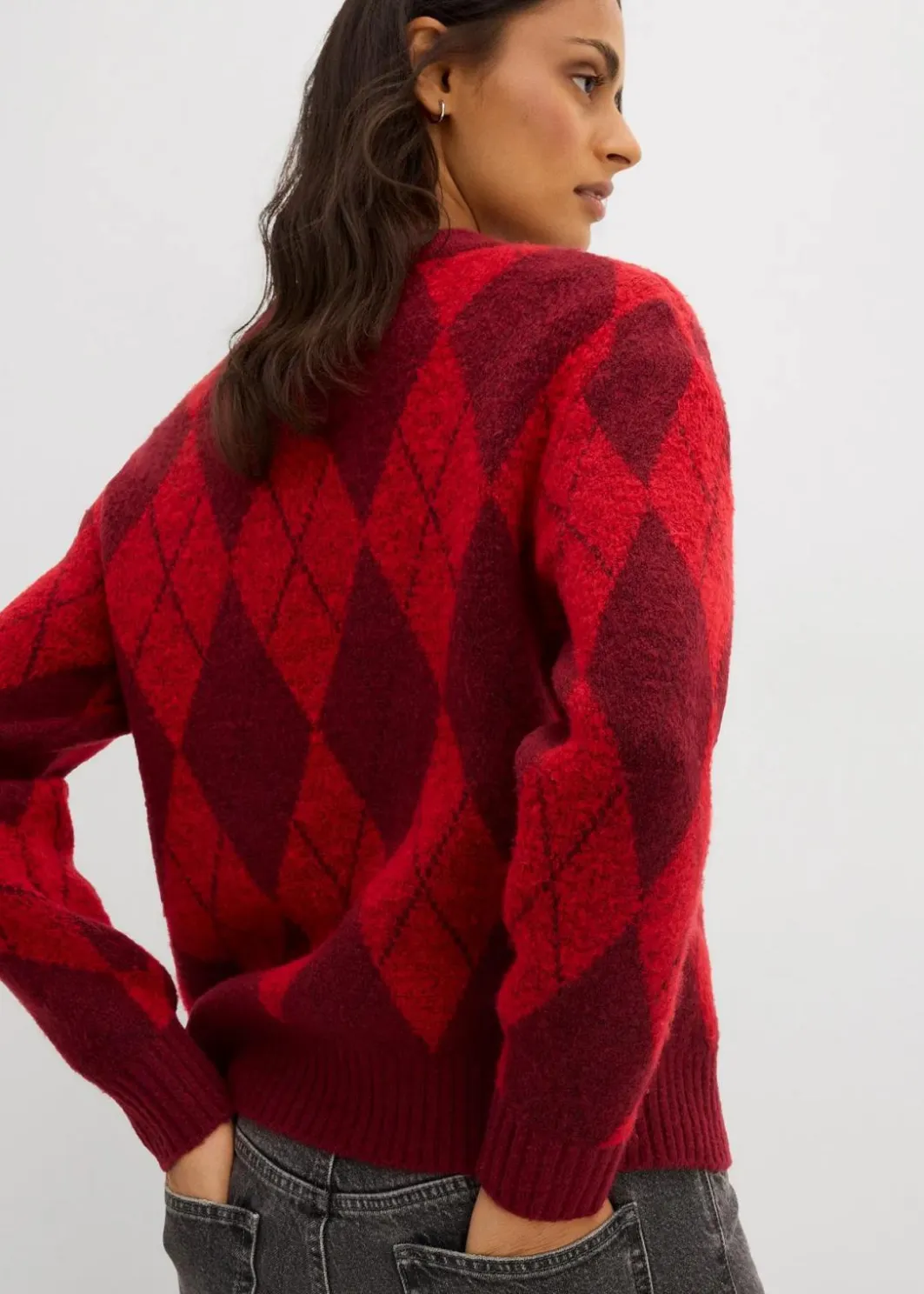 Online Feinstrickpullover mit Karomuster Damen Bekleidung·Umstandsmode|Bekleidung·Jeans