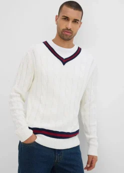 Herren bonprix Große Größen|Pullover & Strickjacken|Feinstrickpullover mit Kaschmiranteil