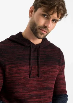 Herren bonprix Große Größen|Pullover & Strickjacken|Feinstrickpullover mit Kapuze aus weichem Baumwollmix