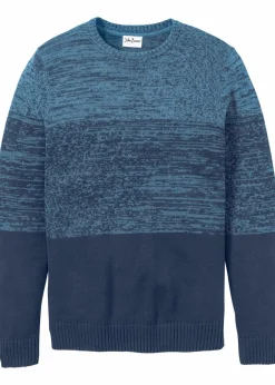 Outlet Feinstrickpullover mit Komfortschnitt aus weichem Baumwollmix Herren Pullover & Strickjacken|Große Größen