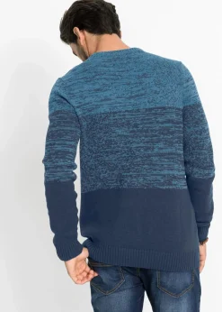 Outlet Feinstrickpullover mit Komfortschnitt aus weichem Baumwollmix Herren Pullover & Strickjacken|Große Größen