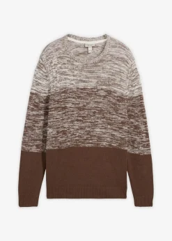 Herren bonprix Pullover & Strickjacken|Große Größen|Feinstrickpullover mit Komfortschnitt aus weichem Baumwollmix