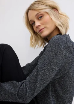 Damen bonprix Bekleidung·Jeans|Bekleidung·Umstandsmode|Feinstrickpullover mit Lurex