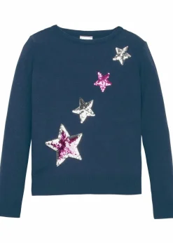 Best Feinstrickpullover mit Pailletten Kinder Mädchen 9-16 Jahre·Sweat & Strick