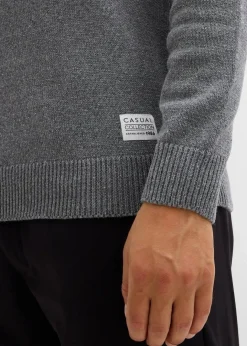 Herren bonprix Große Größen|Basics|Feinstrickpullover mit recycelter Baumwolle