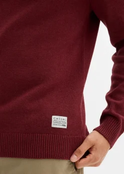 Herren bonprix Pullover & Strickjacken|Basics|Feinstrickpullover mit recycelter Baumwolle