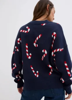 Damen bonprix Bekleidung·Umstandsmode|Bekleidung·Jeans|Feinstrickpullover mit Rundhals, oversized