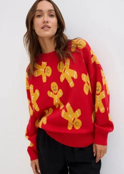 New Feinstrickpullover mit Rundhals, oversized Damen Pullover & Strickjacken|Strickmode