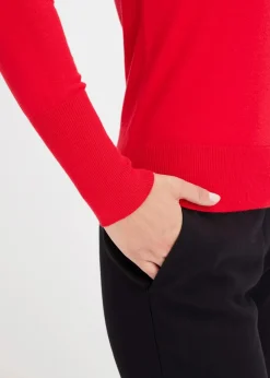 Damen bonprix Bekleidung·Umstandsmode|Bekleidung·Jeans|Feinstrickpullover mit Schleifendetail