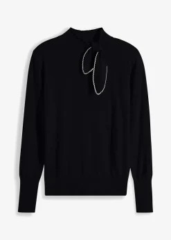 Damen bonprix Bekleidung·Umstandsmode|Bekleidung·Jeans|Feinstrickpullover mit Schleifendetail