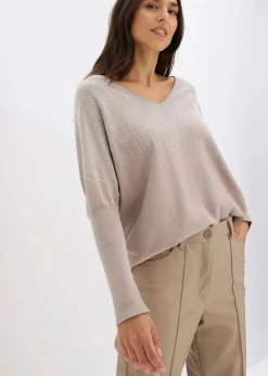 Online Feinstrickpullover mit Strass-Applikation Damen Bekleidung·Umstandsmode|Strickmode