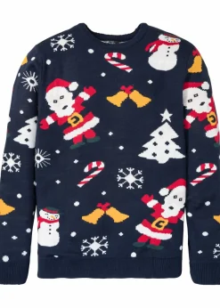 Clearance Feinstrickpullover mit Weihnachtsmotiv Herren Große Größen|Pullover & Strickjacken
