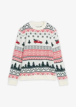 Kinder bonprix Jungen 9-16 Jahre·Sweat & Strick|Feinstrickpullover mit Weihnachtsmotiv