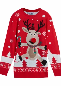 Kinder bonprix Jungen 2-8 Jahre·Sweat & Strick|Jungen 9-16 Jahre·Sweat & Strick|Feinstrickpullover mit Weihnachtsmotiv