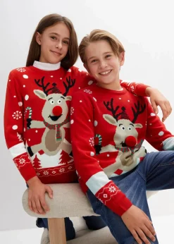 Kinder bonprix Jungen 2-8 Jahre·Sweat & Strick|Jungen 9-16 Jahre·Sweat & Strick|Feinstrickpullover mit Weihnachtsmotiv