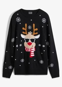 Online Feinstrickpullover mit Weihnachtsmotiv Herren Große Größen|Pullover & Strickjacken