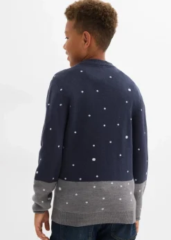 Kinder bonprix Jungen 9-16 Jahre·Bademode|Jungen 9-16 Jahre·Sweat & Strick|Feinstrickpullover mit Weihnachtsmotiv