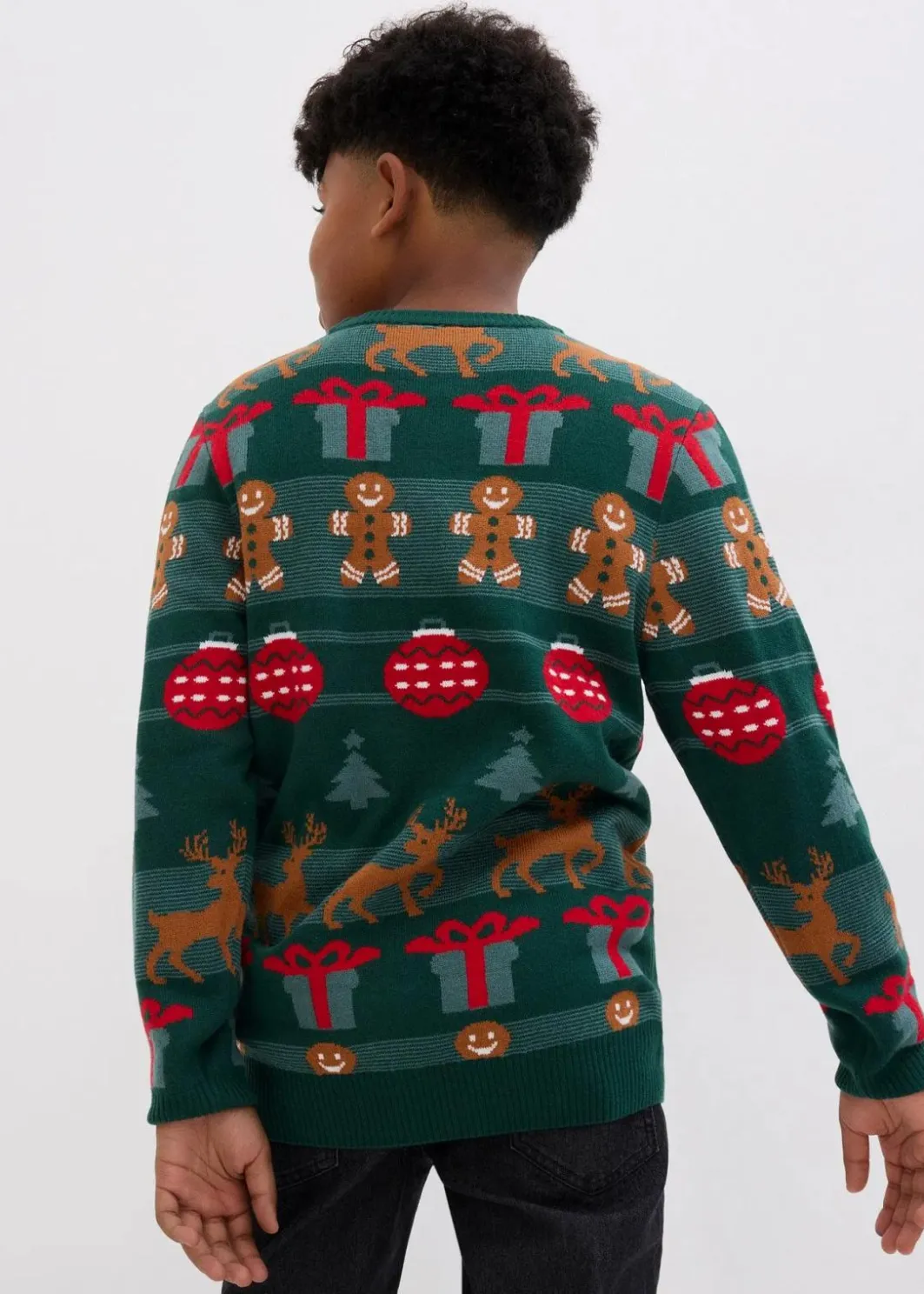 Kinder bonprix Jungen 9-16 Jahre·Bademode|Jungen 9-16 Jahre·Sweat & Strick|Feinstrickpullover mit Weihnachtsmotiv