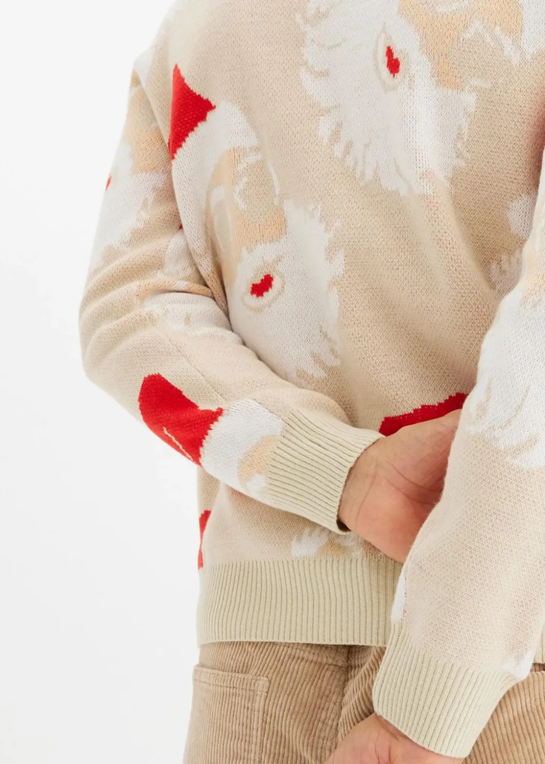 Outlet Feinstrickpullover mit Weihnachtsmotiv Herren Große Größen|Pullover & Strickjacken