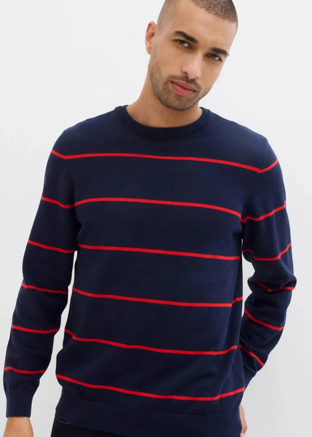 Herren bonprix Große Größen|Pullover & Strickjacken|Feinstrickpullover, Regular Fit