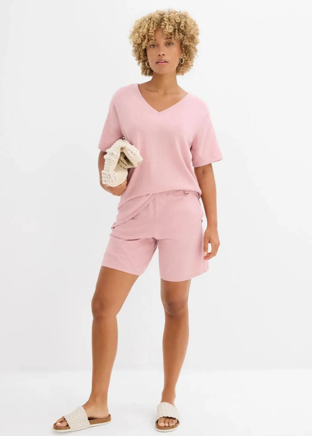 Online Feinstrickshirt mit Leinen Damen Bekleidung·Umstandsmode|Zweiteiler & Sets