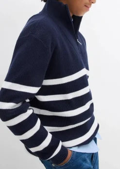 Kinder bonprix Jungen 9-16 Jahre·Sweat & Strick|Feinstrick-Troyer aus reiner Baumwolle