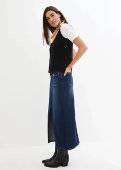 Damen bonprix Bekleidung·Umstandsmode|Bekleidung·Hosen|Feinstrick-Weste mit Knöpfen