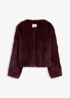 Discount Fellimitat-Jacke Damen Bekleidung·Hosen|Jacken & Mäntel