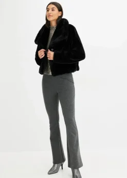 Damen bonprix Jacken & Mäntel|Bekleidung·Hosen|Fellimitat-Jacke