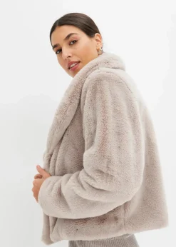 Online Fellimitat-Jacke Damen Bekleidung·Hosen|Jacken & Mäntel