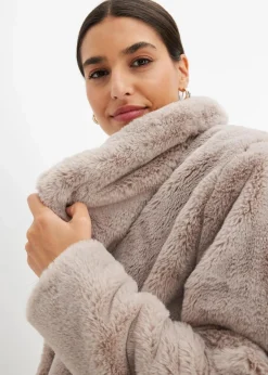 Online Fellimitat-Jacke Damen Bekleidung·Hosen|Jacken & Mäntel