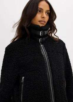 Hot Fellimitat-Jacke aus Teddyfleece Damen Jacken & Mäntel|Nachhaltigere Materialien