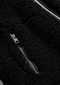 Hot Fellimitat-Jacke aus Teddyfleece Damen Jacken & Mäntel|Nachhaltigere Materialien