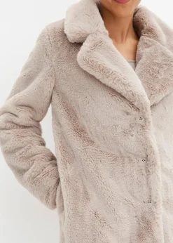 Discount Fellimitat-Mantel Damen Bekleidung·Hosen|Jacken & Mäntel