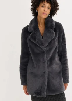 Outlet Fellimitat-Mantel Damen Jacken & Mäntel|Bekleidung·Hosen