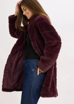 Outlet Fellimitat-Mantel Damen Jacken & Mäntel|Bekleidung·Hosen